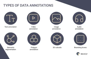 Crucial data annotation types