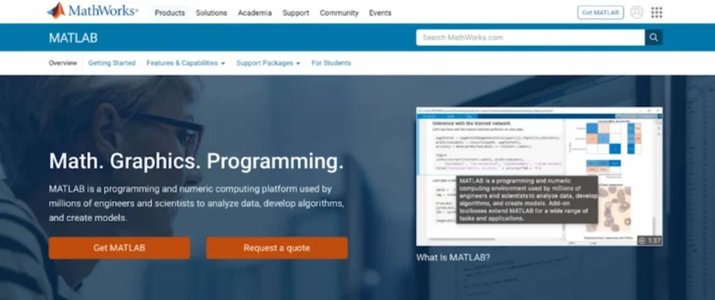 MATLAB main page