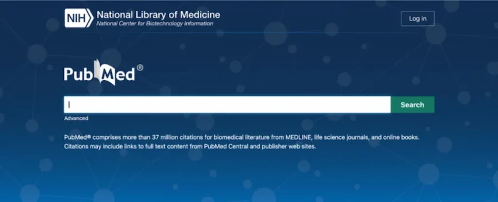 PubMed main page