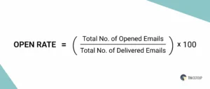 Open rate formula