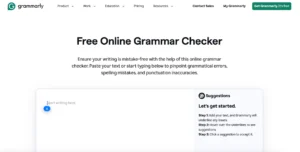 Grammarly main page