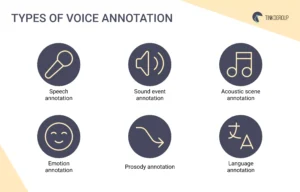 Main types of voice annotation