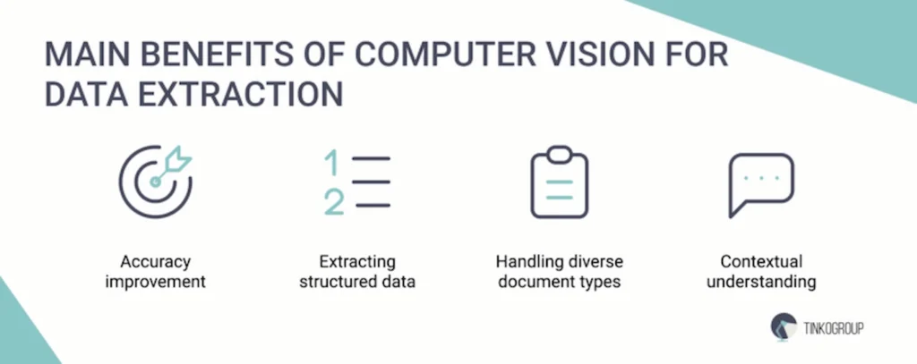 Advantages of computer vision in data extraction