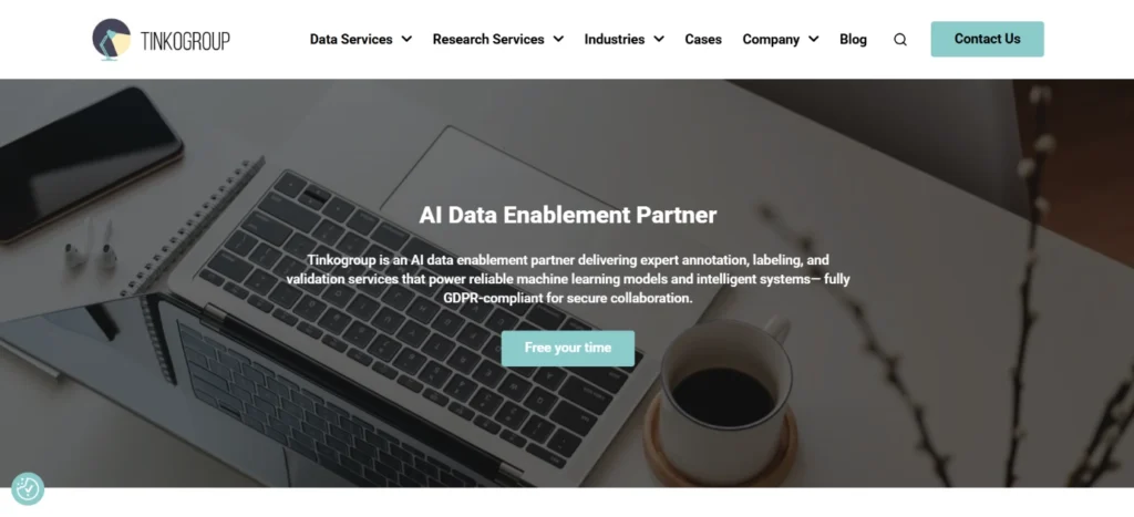 Tinkogroup among leading AI Training Data Service Companies providing AI data enablement and annotation services